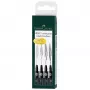Fineliner Faber-Castell 167115 Multi Must 4 tk