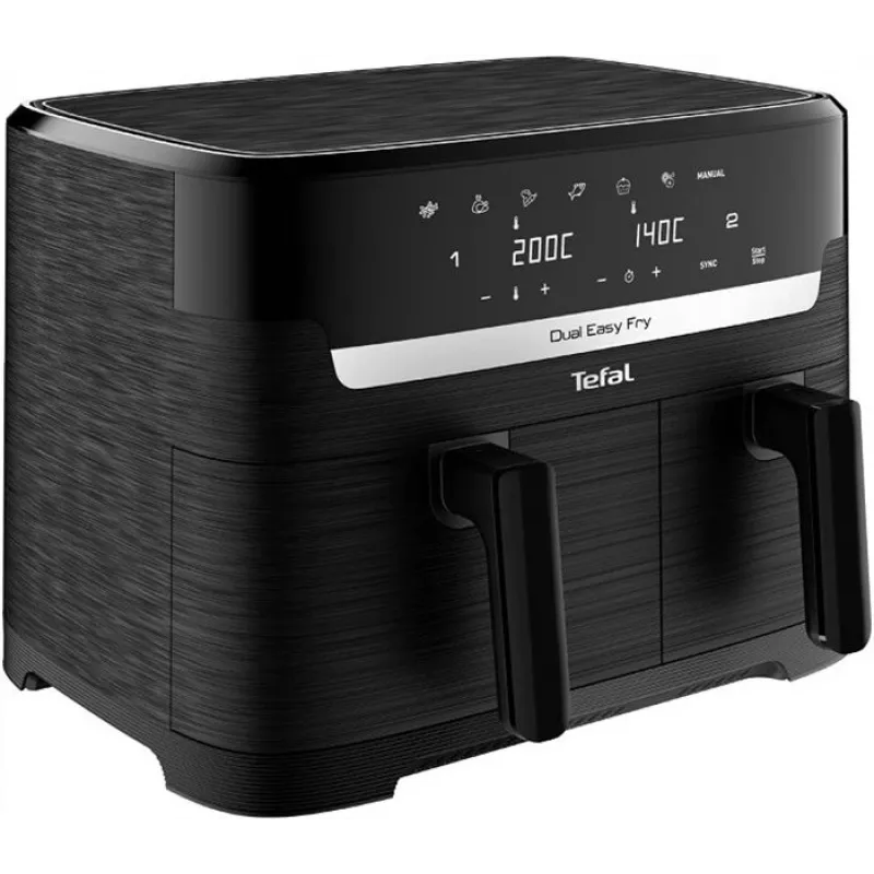 Tefal Easy Fry EY901N Double 8,3 L eraldiseisev 2700 W kuumaõhufritüür must