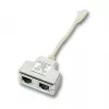Võrgujagaja EFB Elektronik K5122.015 isane/emane Cat5e 10/100BASE-TX valge