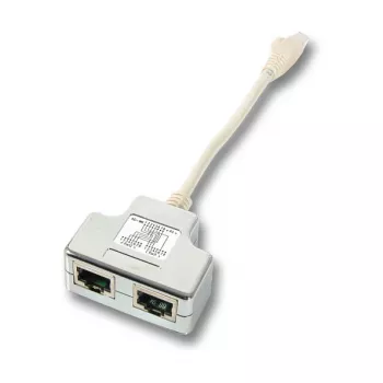 Võrgujagaja EFB Elektronik K5122.015 isane/emane Cat5e 10/100BASE-TX valge