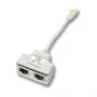 Võrgujagaja EFB Elektronik K5122.015 isane/emane Cat5e 10/100BASE-TX valge