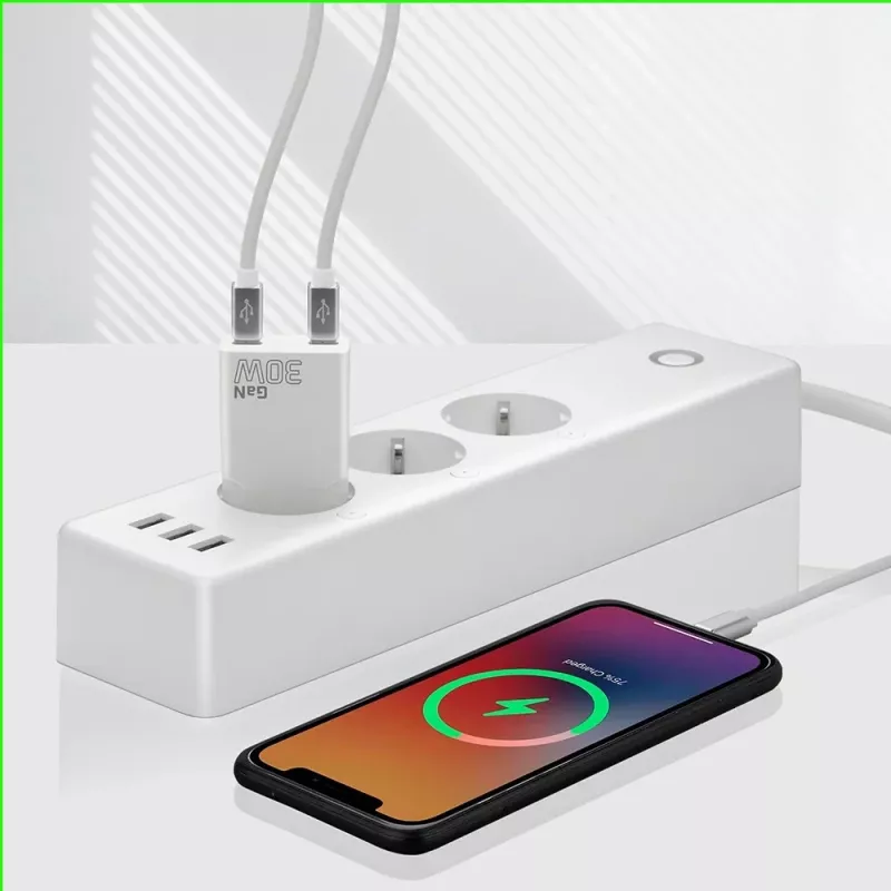 Toiteadapter everActive SC-385Q Super õhuke QC 4 kiirlaadimine — USB-kiirlaadija, kompaktne disain