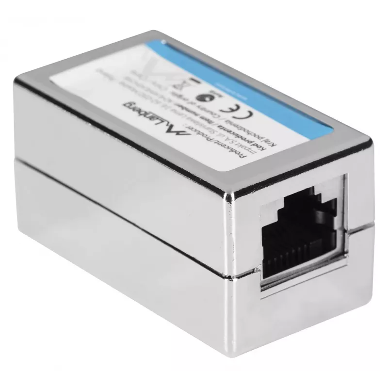 Lanberg AD-RJ45-RJ45-OS6 kaabli soovaheti RJ-45 hõbedane