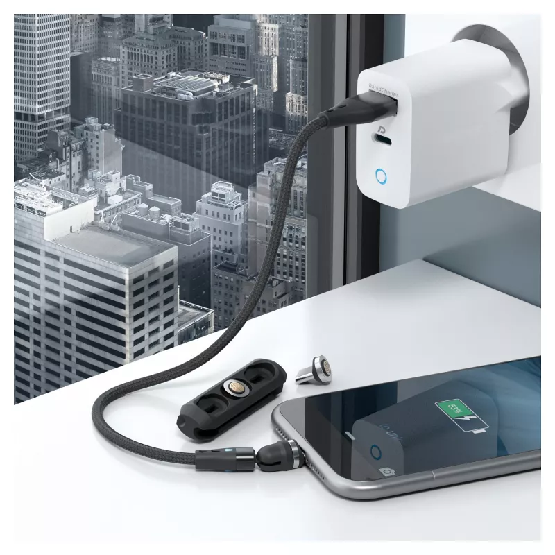 USB-kaabel RealPower MagneticCharge3 0,2 m USB A Must Kiirlaadimine