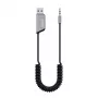 Savio TR-16 saatja AUX-adapter käed-vabad funktsiooniga, Bluetooth 5.3, Google Assistant/Siri