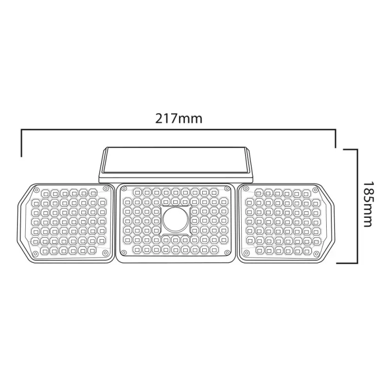 Maclean IP65 päikeseenergial töötav LED-lamp liikumis- ja hämarikust koiduni anduriga IP65 4W 320lm 4000K Li-ion 1200 mAh 3 töörežiimi prožektor turvalisusele aeda sissepääsule HQ