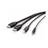 Belkin Secure KVM Combo kaabel - Video- / USB- / Audio-kaabel - TAA-vastav - USB, Mini-Pistik, HDMI (M)