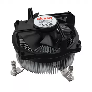 Akasa Intel LGA1700 protsessori hübriidjahuti 9 cm Alumiinium, Must 1 tk