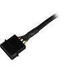 Sharkoon SATA toiteadapteri kaabel 15 cm — adapter SATA toiteühenduste jaoks