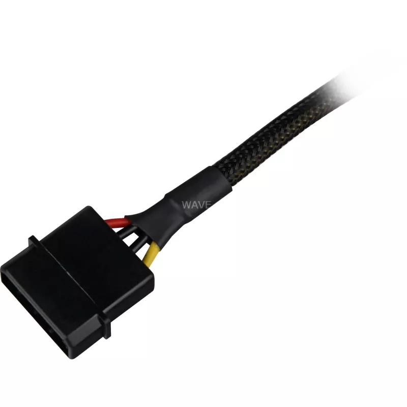 Sharkoon SATA toiteadapteri kaabel 15 cm — adapter SATA toiteühenduste jaoks