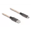 DELOCK USB 2.0 kaabel Type-A kuni USB USB-C RGB 1m