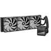Universaalne vedelik-CPU jahuti Sharkoon S60 ARGB — 360 mm radiaator, 3×120 mm PWM-ventilaatorit, must