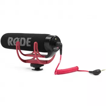VideoMic GO, mikrofon must/punane