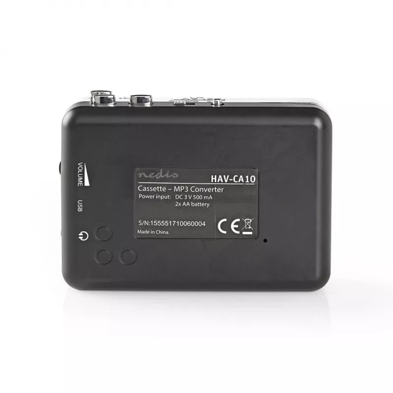kassetikonverter Nedis ACGRU100GY USB / 3,5 mm USB-/akutoitega Hall