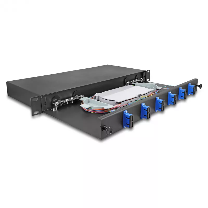 DeLOCK 19-tolline kiudoptiline jätkukarp 6 x SC Duplex OS2 1U