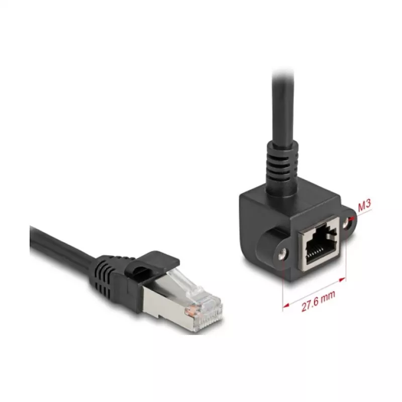 Võrgukaabel DeLOCK 81098 RJ-45 Cat6 2 m Must