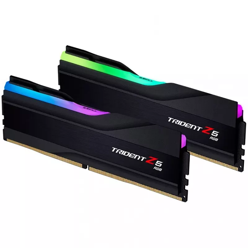 DIMM 48 GB DDR5-6000 (2x 24 GB) Dual-Kit, Arbeitsspeicher schwarz, F5-6000J4048F24GX2-TZ5RK, Trident Z5 RGB, INTEL XMP