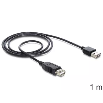 USB-kaabel DeLOCK EASY-USB 2.0-A 1 m must