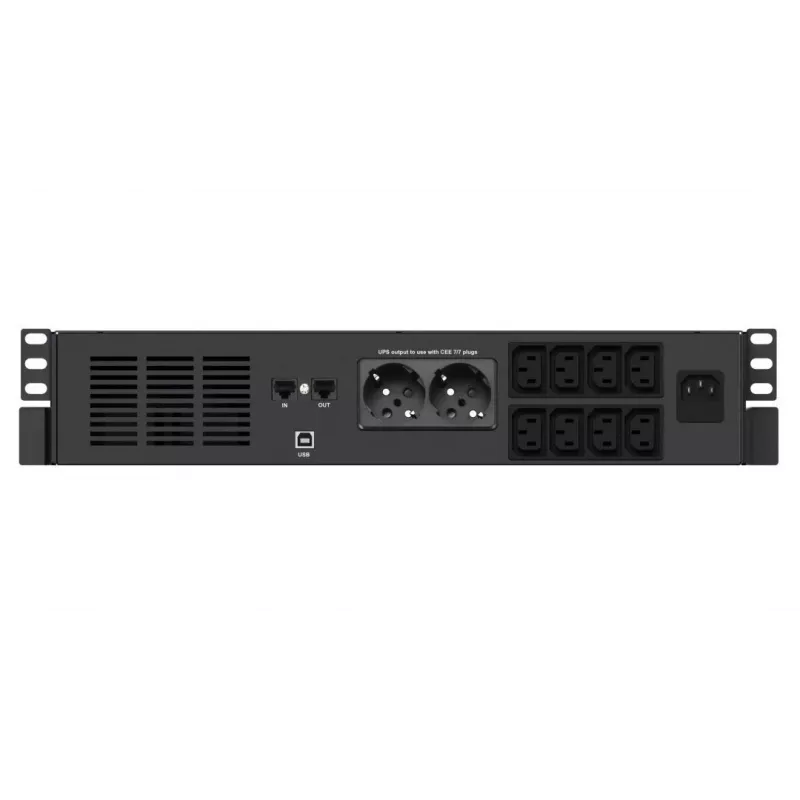 Katkematu toiteallikas UPS Infosec X4 1000 RM Plus 1 kVA 600 W 10 vahelduvvoolu pistikupesa