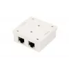 Surface-mount võrk socket Extralink EX.9649 — 2x RJ45 Cat5e STP