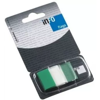 Indekslehekesed Nenurodyta Global Notes 0718-204 25×43 mm rohelised, isekleepuvad leheküljemärgised