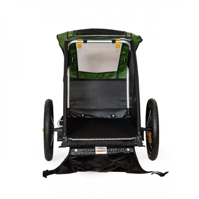 Lemmikloomakandur BURLEY Tail Wagon BU-947108 — pehmeküljeline koerakandur, must/roheline