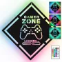 LED-neoonsilt MANTA MASNL132RGB Style Neon Lights GAMER ZONE, RGB-valgustusega seinadekoor