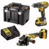DeWALT 18 V juhtmeta elektritööriistade komplekt – puurimis- ja lihvimiskomplekt