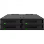 ICY DOCK - MB324V4P-B - ExpressCage - 4-Bay 15?mm U.2/U.3 SSD Wechselrahmen für 5,25-Einbauschacht  Werkzeugloses SSD-Montagesystem