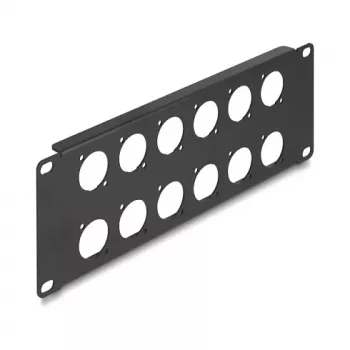 DeLOCK jaotuspaneli lisatarvik 88054 Rack mounting 2U Must
