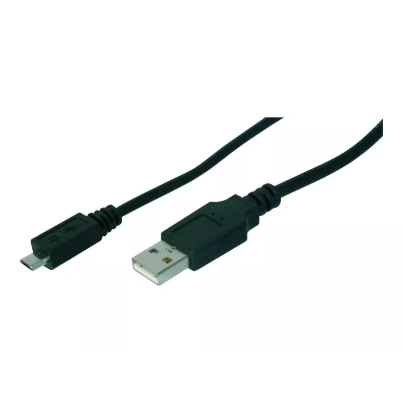 Assmann USB-ühenduskaabel. tüüp A - mikro B M/M. 1,0 m. USB 2.0 ühilduv. UL. must (AK-300127-010-S)