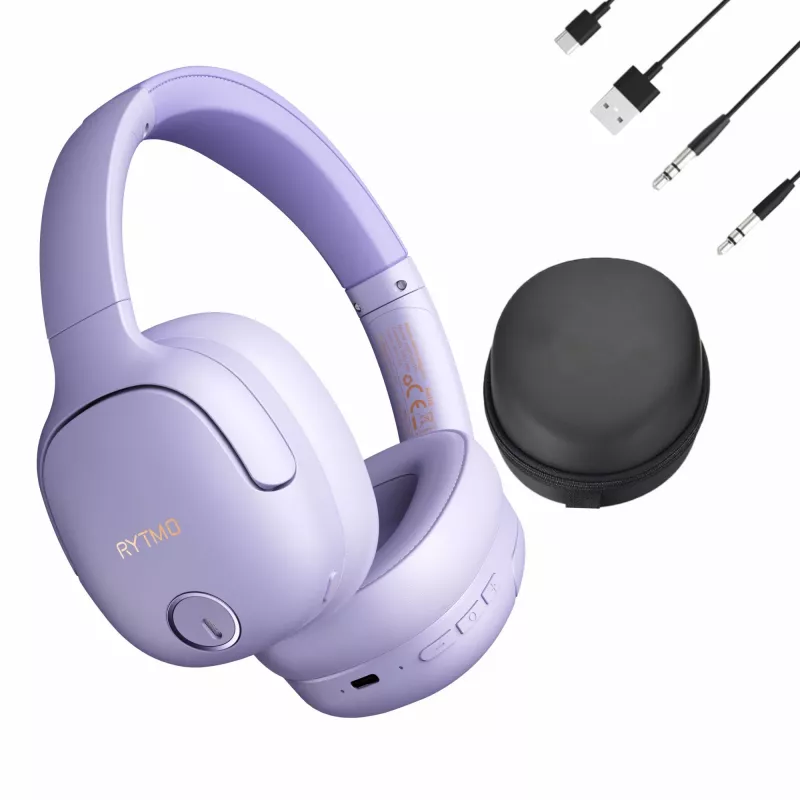 Kõrvaklapid MANTA HDP1001PU Rytmo Elegance lilla kõrvapealsed juhtmega, mudel HDP1001PU