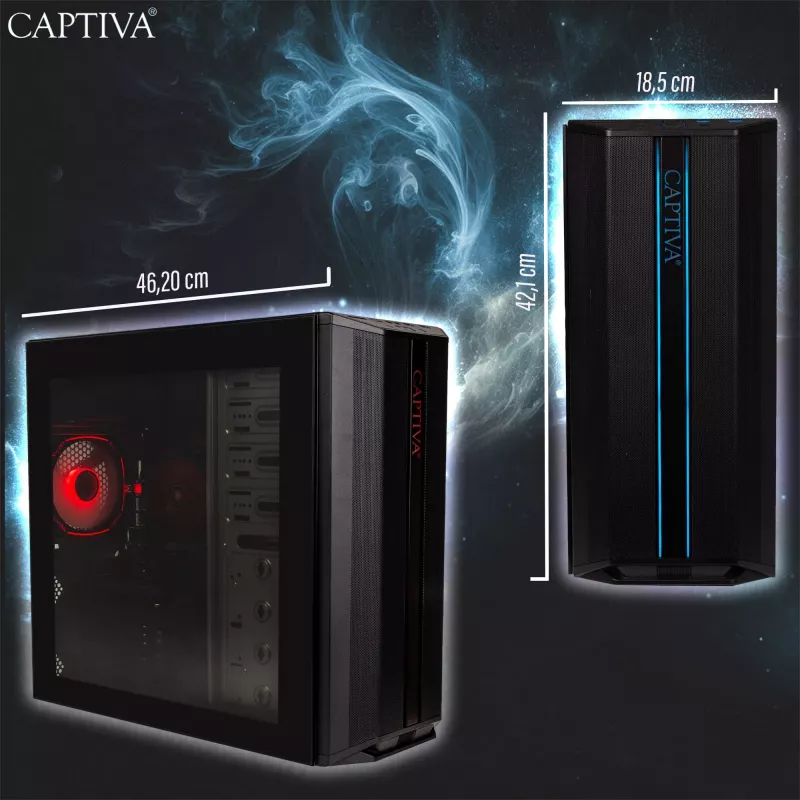 Arvuti Captiva CAPTIVA PC Advanced Gaming R92-769 Ryzen 7 5700X 32GB SSD 1TB RTX5060 Ti 8GB Windows 11 Home 64-bit