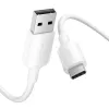 Kaabel USB-C – USB 2.0 / 1M Valge Ctqwf Vention