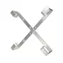 Kaablihoidik Extralink Four arms alumiiniumraam S500 — 500 x 500 x 70 mm, laud/seinale, alumiinium