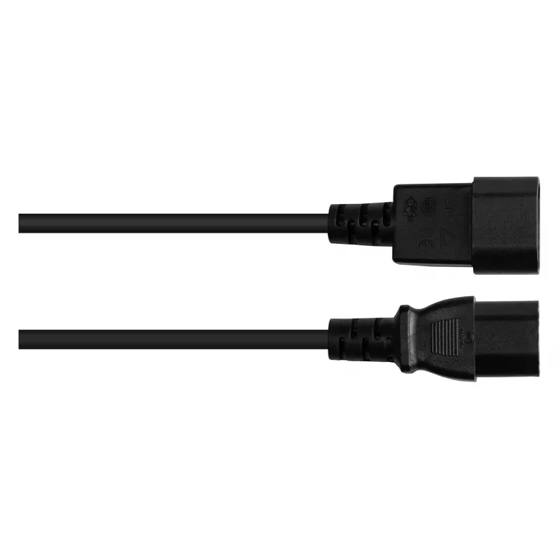 Good Connections IEC-seadme-kuumatingimustes-seade C14 kuni C15 must 5m