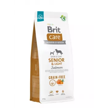BRIT Care Senior&Light Salmon - kuiv koeratoit - 12 kg