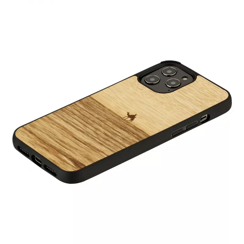 Man and wood telefoniümbrus iPhone 12 Pro Max Terra Must — kaitsev tagakaas