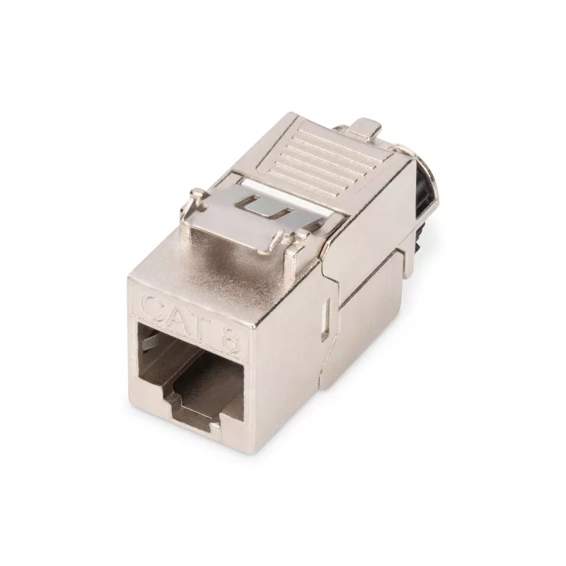 Keystone-moodul Digitus CAT 8.1 RJ-45 varjestatud lame valge