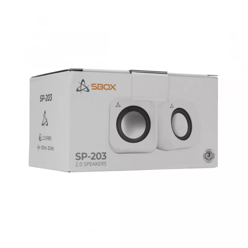 Kõlarid Sbox SP-203 Valge, 20W