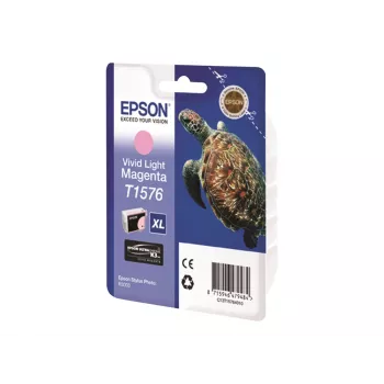 Epson Turtle T1576 Vivid Light magenta, kõrge (XL) tootlus, erksav hele magenta, pigmendipõhine tint, 25,9 ml, 1 tk, 2300 lehekülge