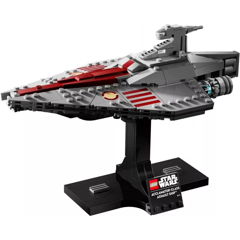 LEGO Star Wars Acclamator-klassi ründelaev komplekt 75404 — ehituskomplekt, 450 tükki, väljapanekumudel 130×150×230 mm