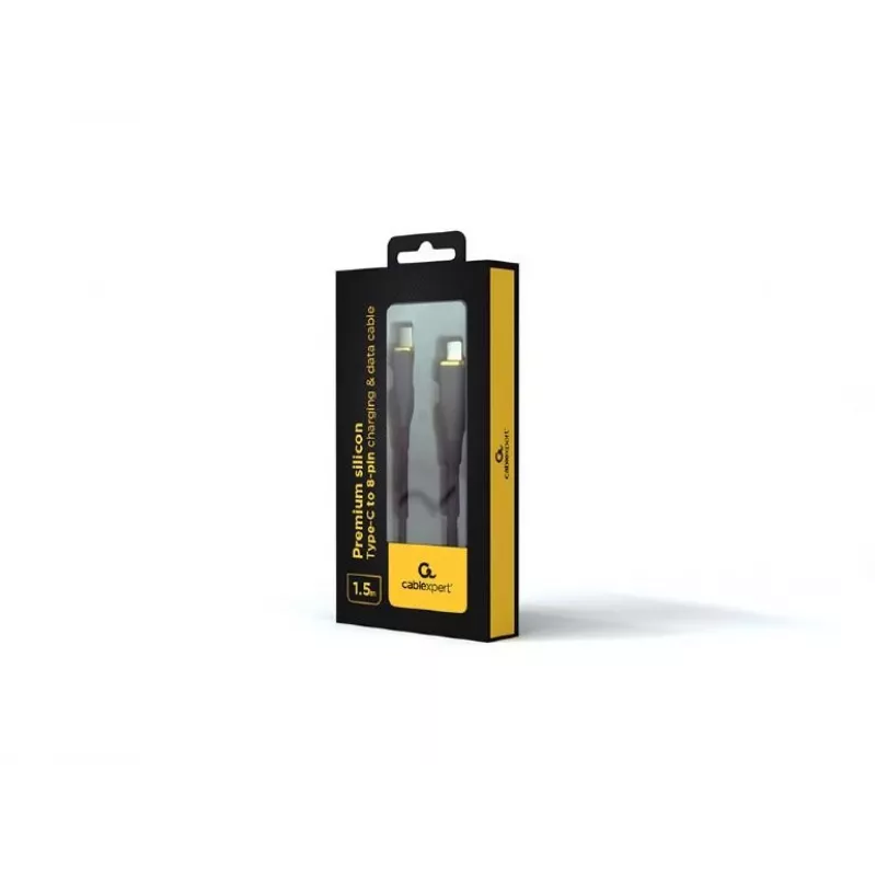 Lightning-kaabel GEMBIRD CC-USB2S-CM8PM-1.5M-BK, 1,5 m