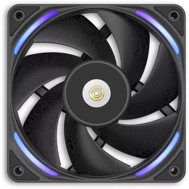 NZXT F120X 120mm korpuse ventilaator - must