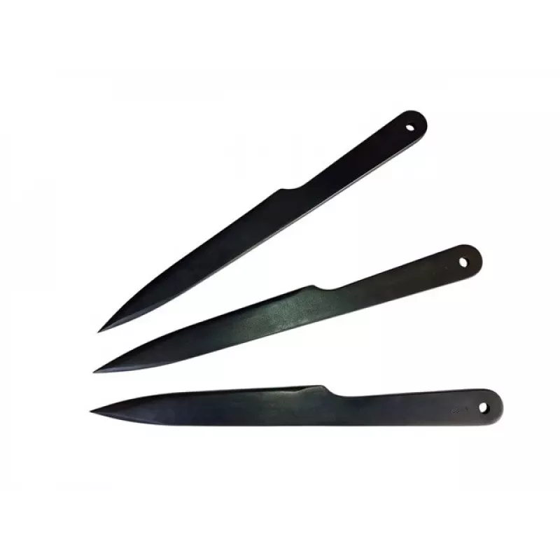 Viskenugade komplekt KAL22 KAL22-CZ — 3 musta terasest viskenuga, tera pikkus 165 mm, kogupikkus 275 mm, kaal 240 g