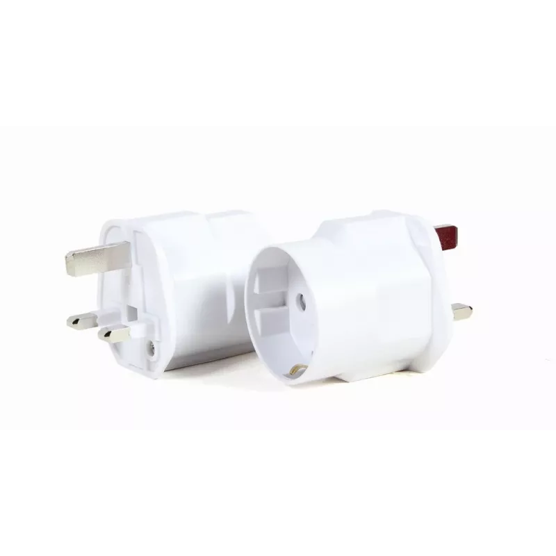 Gembird A-AC-EUFUKM-01 vahelduvvoolu toiteadapter, EU Schuko pistikupesast UK pistikule, 13 A