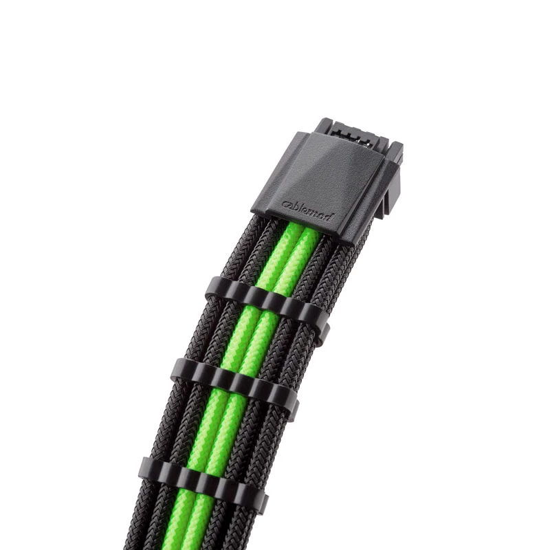 CableMod 12VHPWR kuni 3× PCIe ModMesh kaabel 45 cm, must/heleroheline
