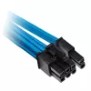 Corsair Premium Sleeved PCIe Dual-kaabel, Doppelpack (Gen 4) - sinine