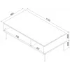 Cama PALAZZO BIS table/latrine 110x60x40 matt must