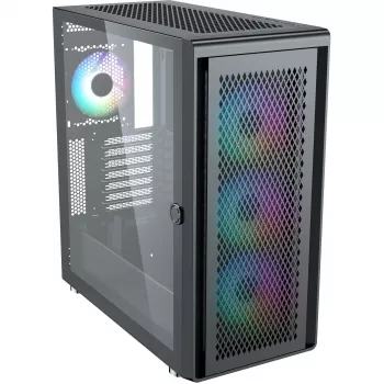 PC korpus Silentware Air 100 Must — kesk-torni ATX-ühilduv korpus, must viimistlus